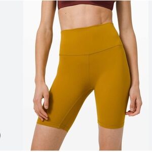 Lululemon Align Short 8" in Gold Spice Size 6